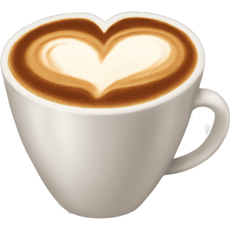 cappucino heart emoji emoji