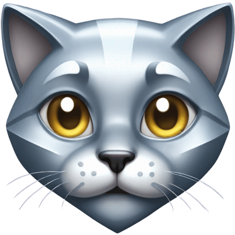 Shiny diamond cat emoji