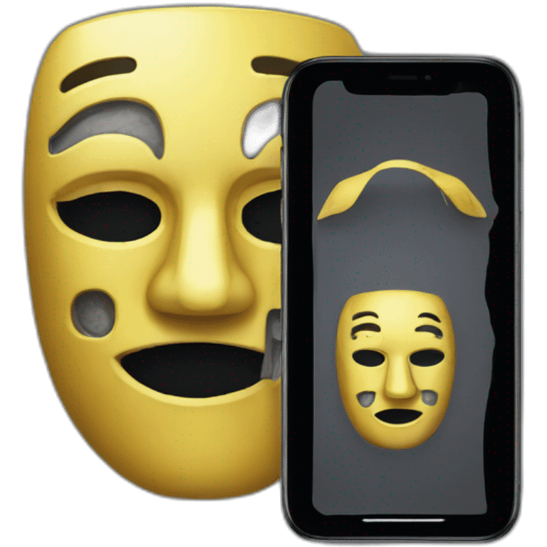 Ilon Mask with IPhone emoji