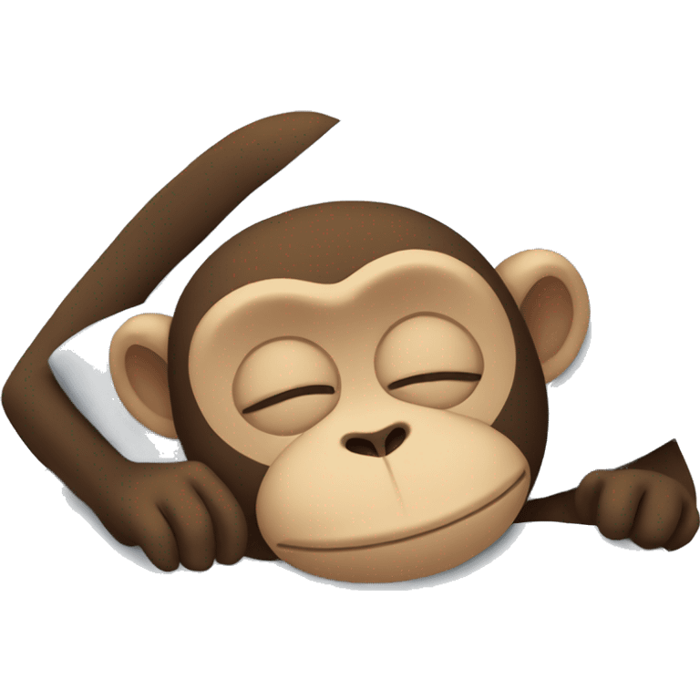 sleeping monkey emoji