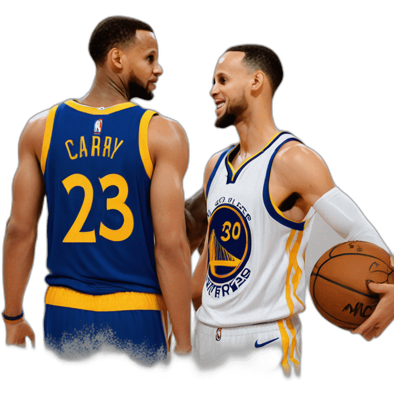 Stephen curry et LeBron James emoji