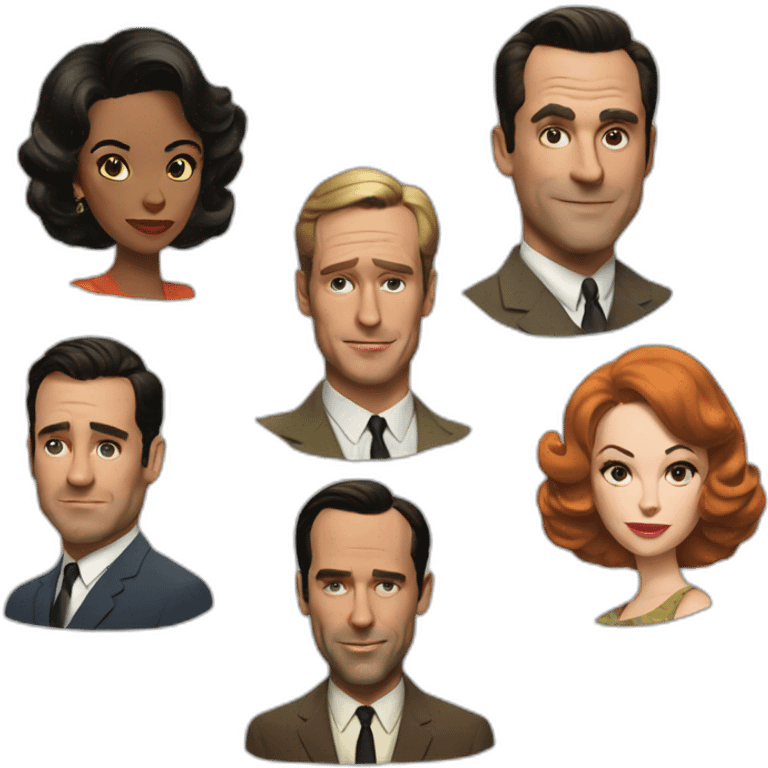 Mad men cast emoji