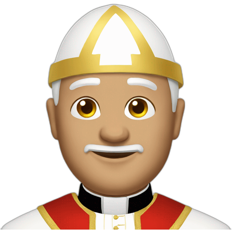 The pope emoji