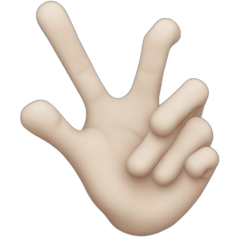 Hand hard  emoji