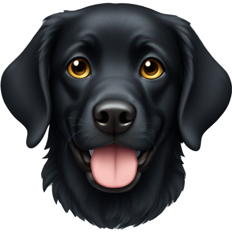 black retriver  emoji