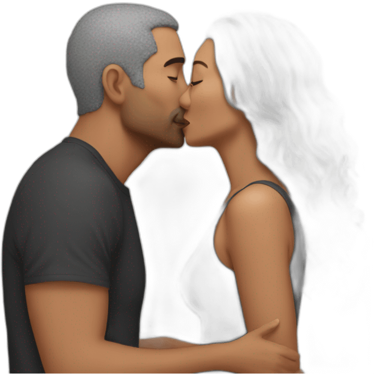 Kiss with wife emoji