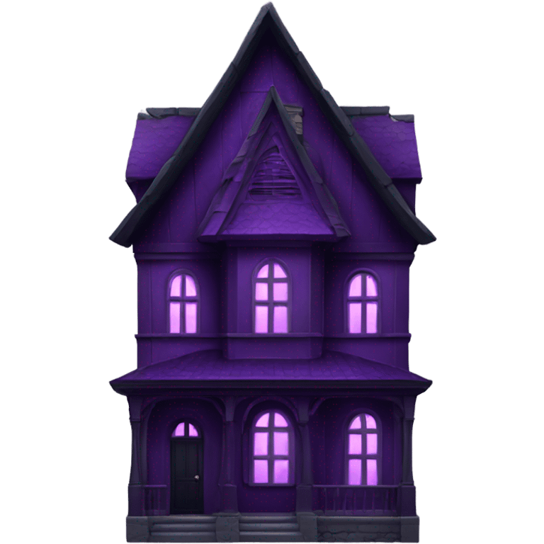 Dark Purple Gothic house  emoji