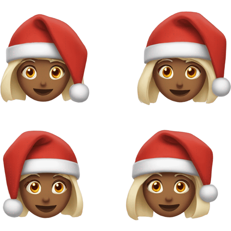 Wife in Santa hat emoji