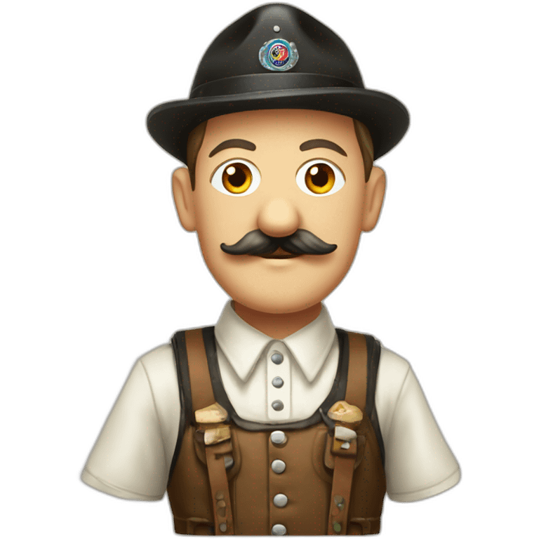 Adolf Hitler in Oktoberfest Clothes emoji