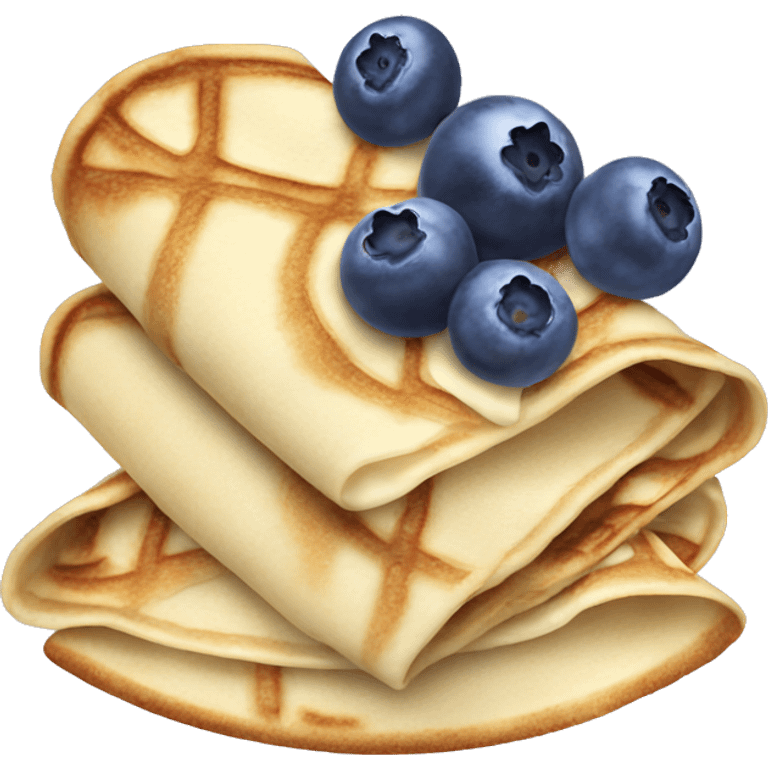 blueberry crepe emoji