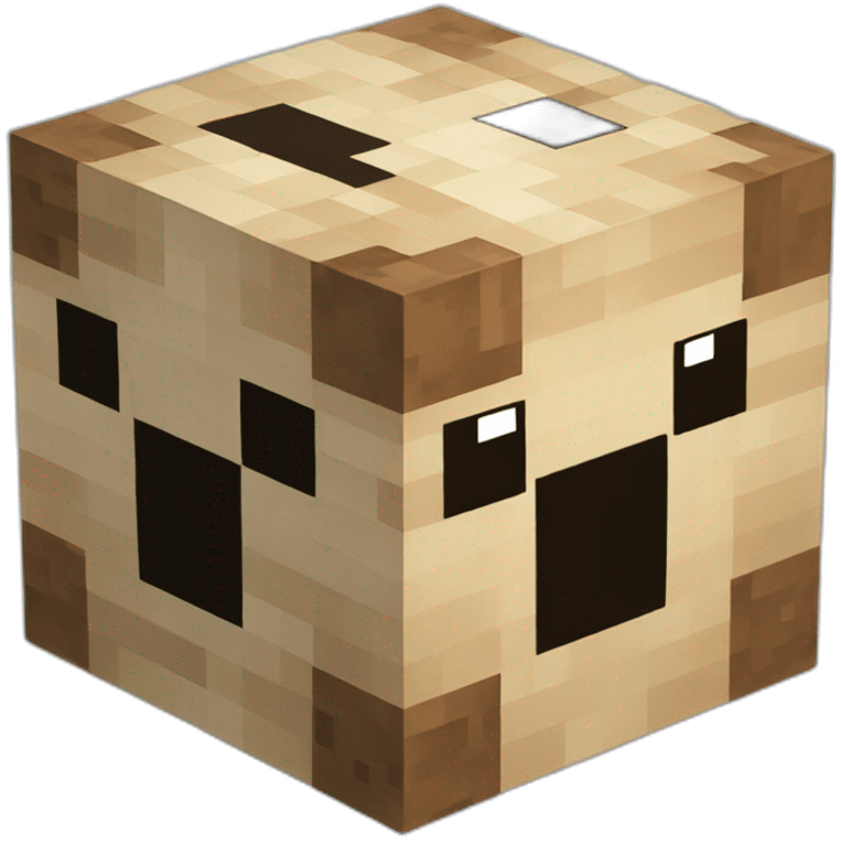 Minecraft Cube emoji