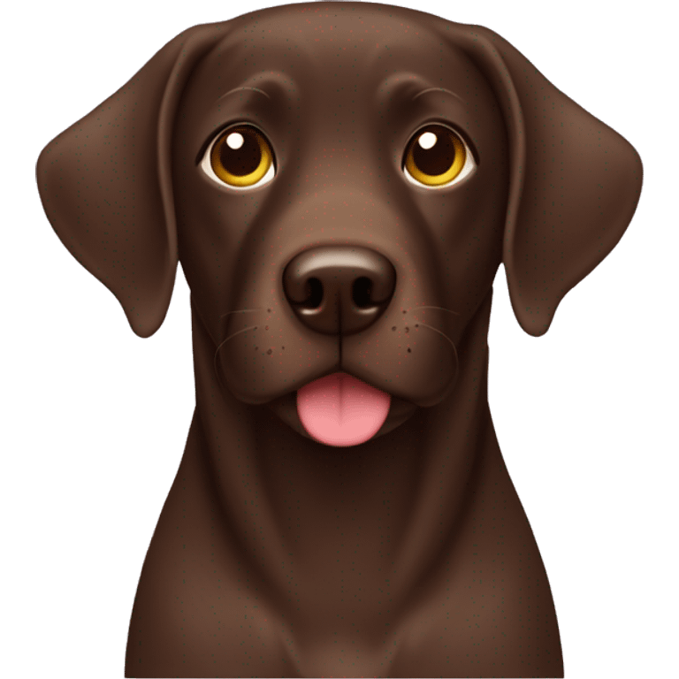 Chocolate lab wearing pajamas emoji