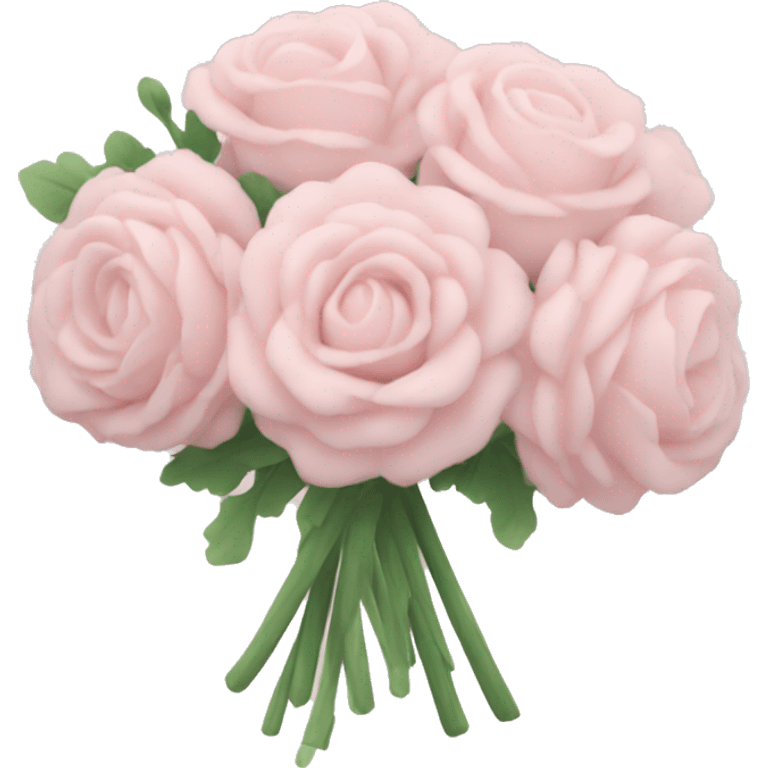 Pale pink bouquet emoji