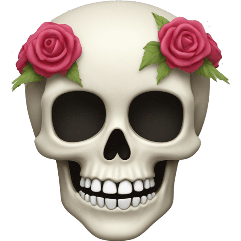 Coquette skull emoji