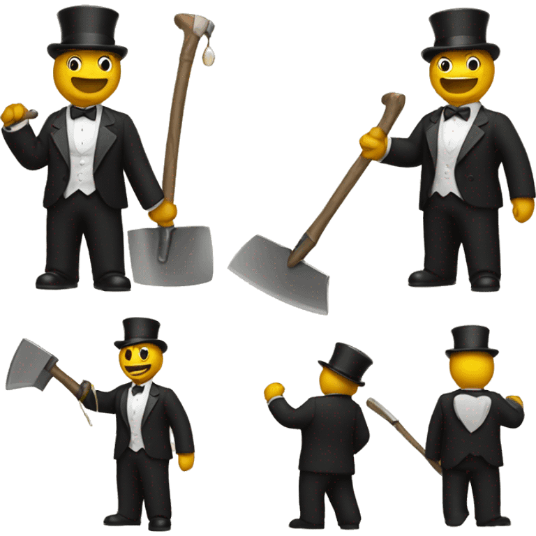 tux with an ax emoji