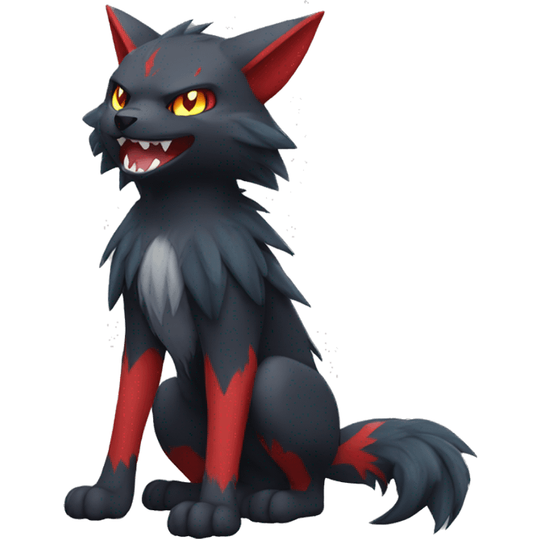 Litten-Zoroark full body emoji