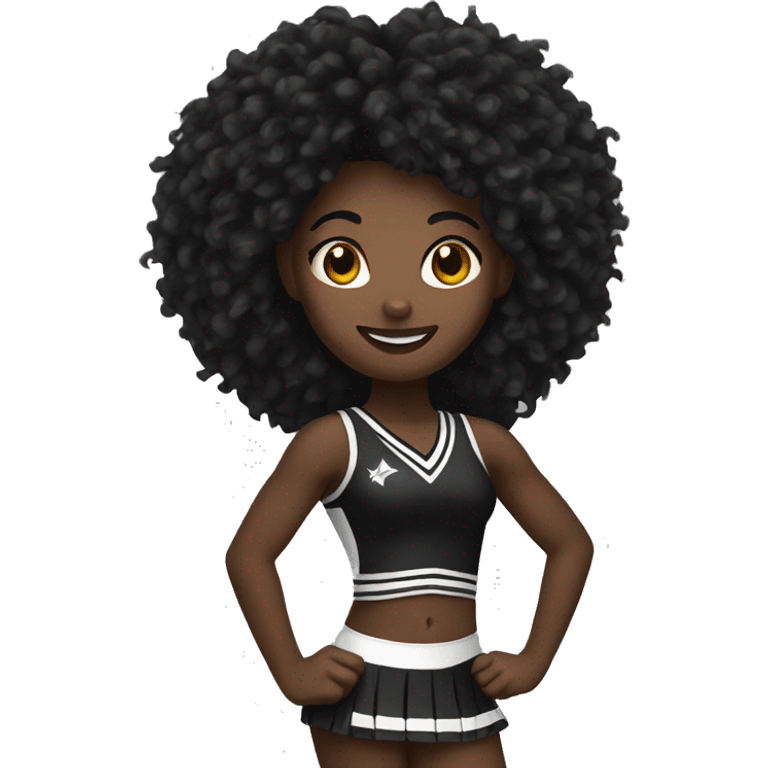 black cheerleader emoji