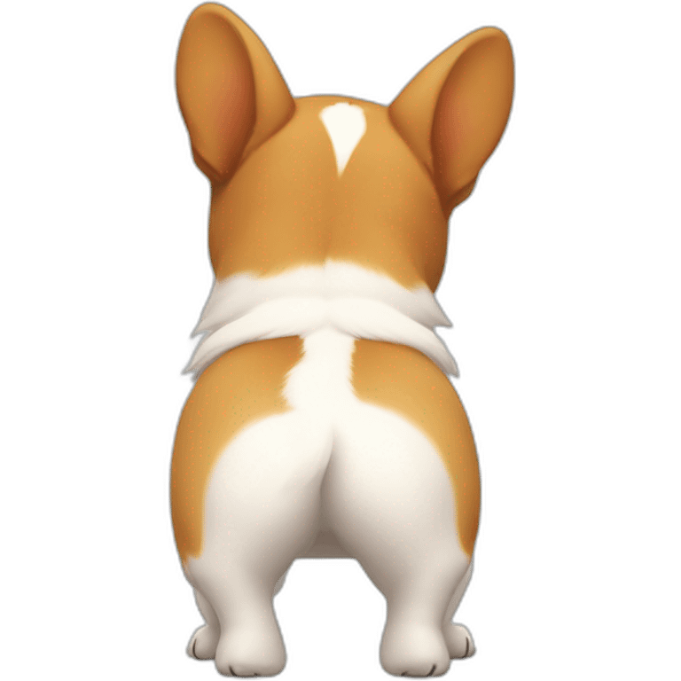 corgi butt from behind emoji