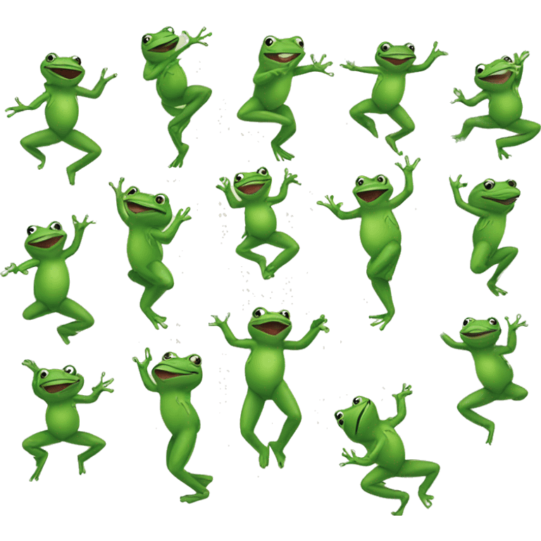 Dancing frog emoji