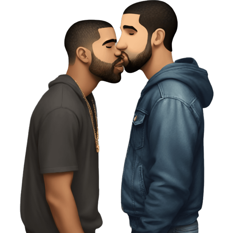 drake kissing drake kissing drake kissing drake emoji