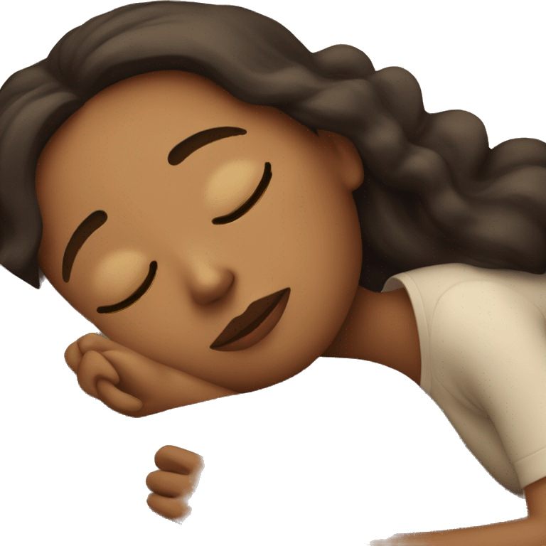 Girl sleeping peacefully  emoji