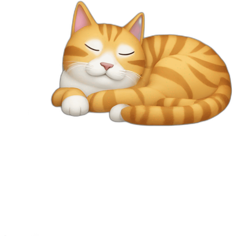 cat sleeping in a chair emoji