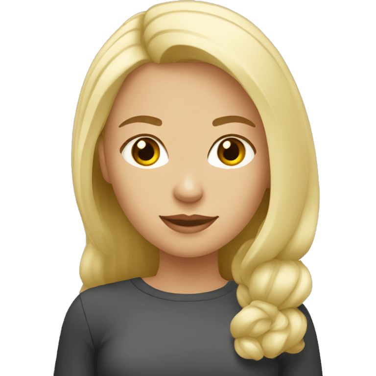 russian blonde girl emoji