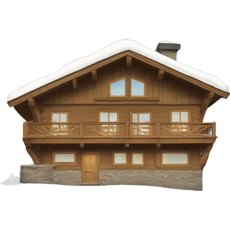 Ski chalet  emoji