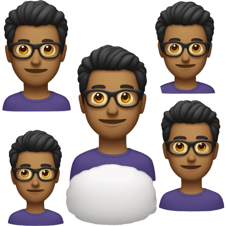 A man with a  short haïr and  a lunettes emoji