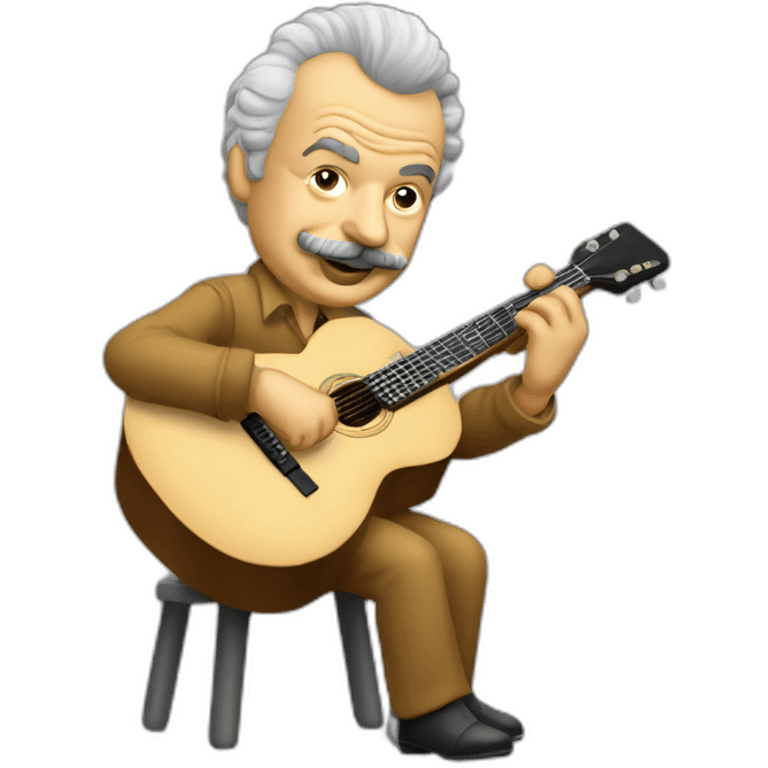 georges brassens playing the guitar emoji