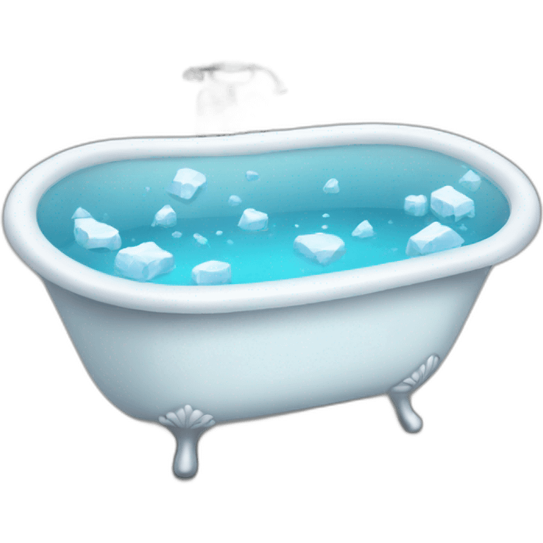 bathtub with ice emoji