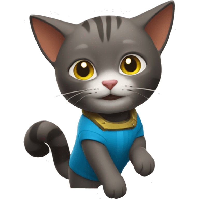 Un chat qui joue a fortnite  emoji