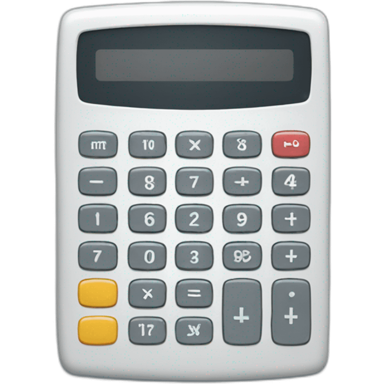 calculator front view emoji