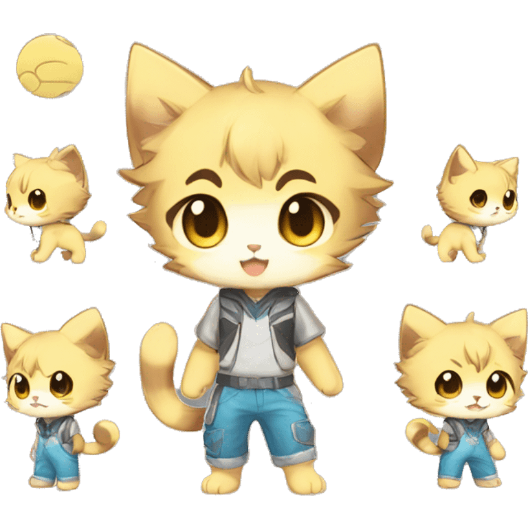 Catboy-Chibi-Sona-Shiny-Fakémon full body emoji