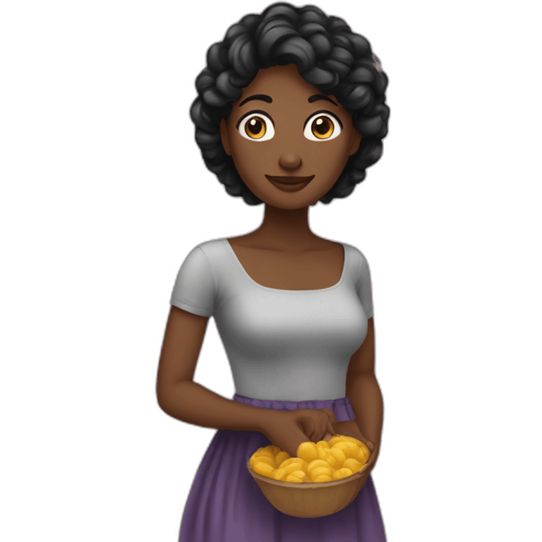 Femme avec une jellaba emoji