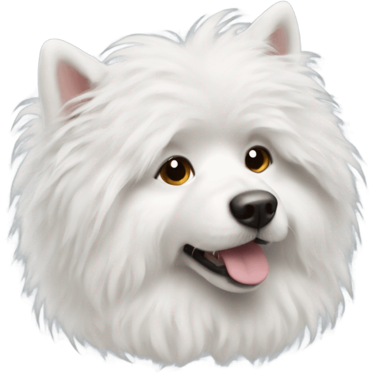 White fluffy dog emoji