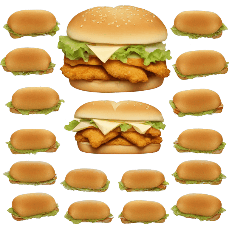 Chicken sandwich emoji