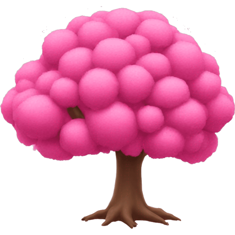 Pink tree emoji