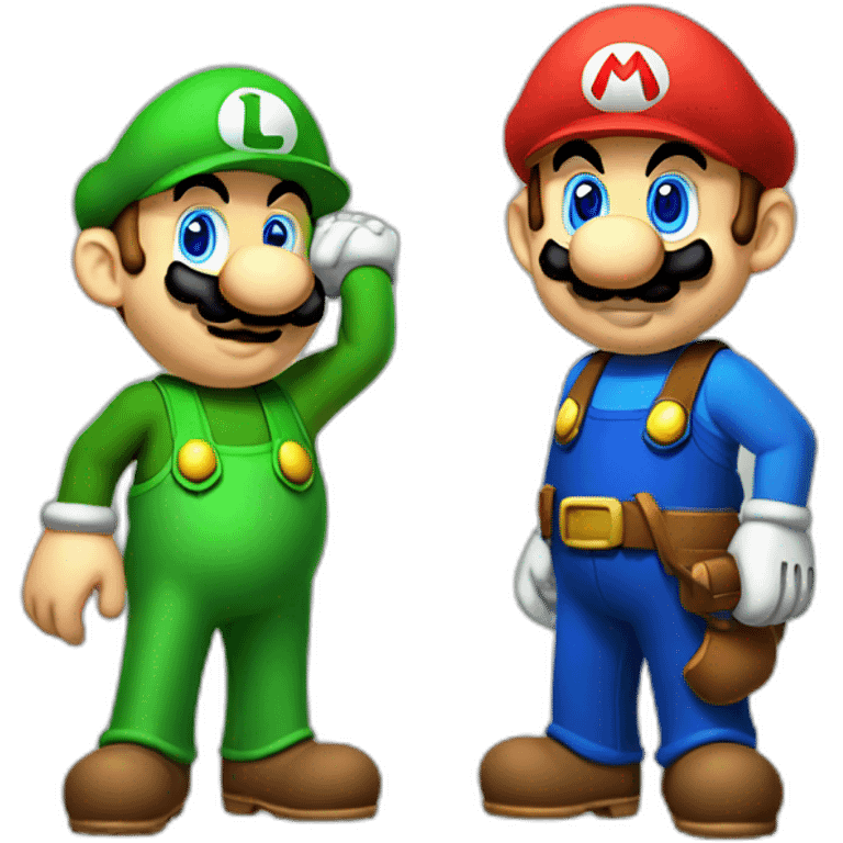 Mario and Luigi emoji