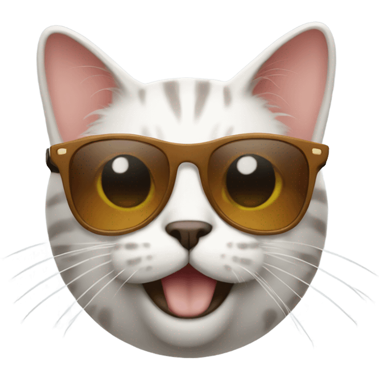 Cat with sunglasses emoji