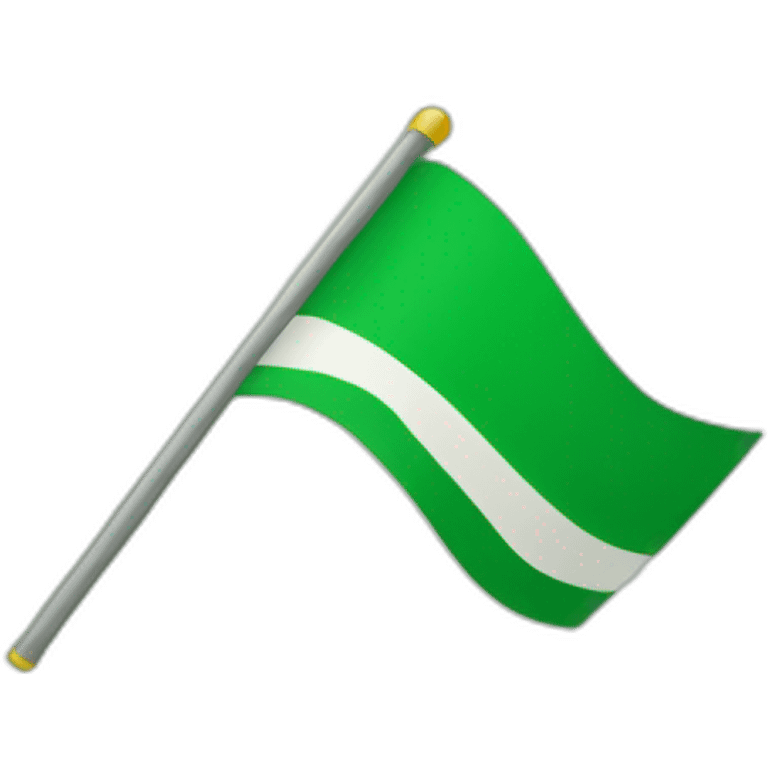 green classic flag icon style emoji