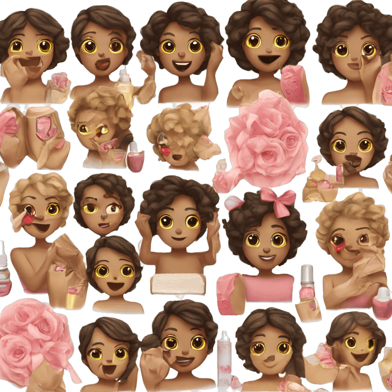 Girly skincare regimen  emoji