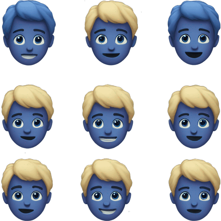 Blue emojis  emoji