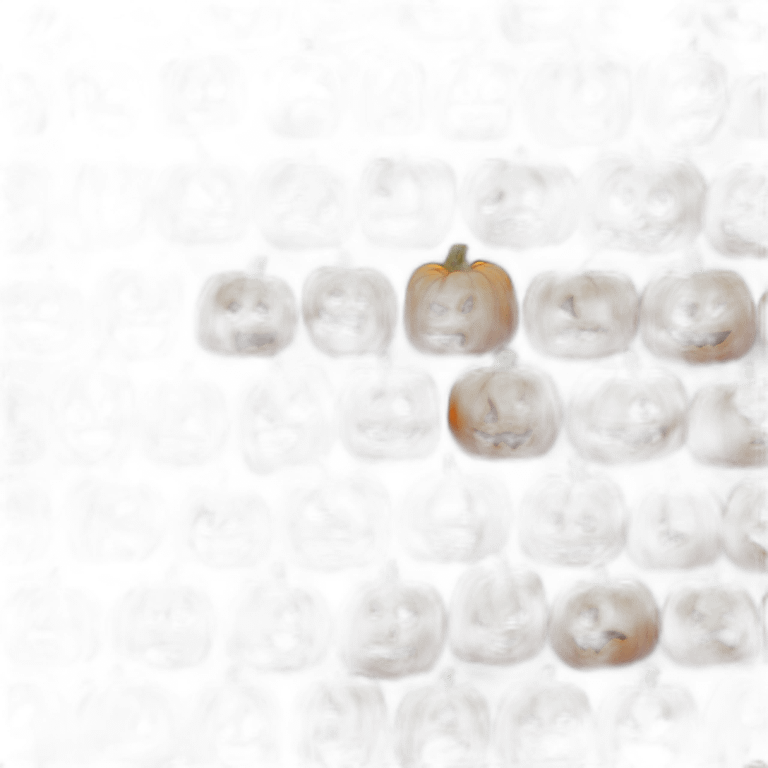 pumpkin for halloween and horror emoji