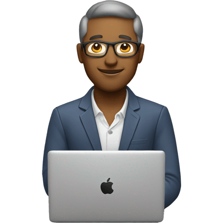 Architect with apple laptop emoji