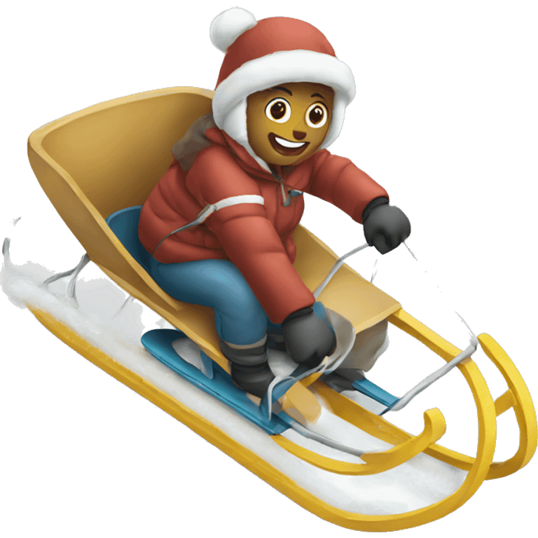 sledding  emoji