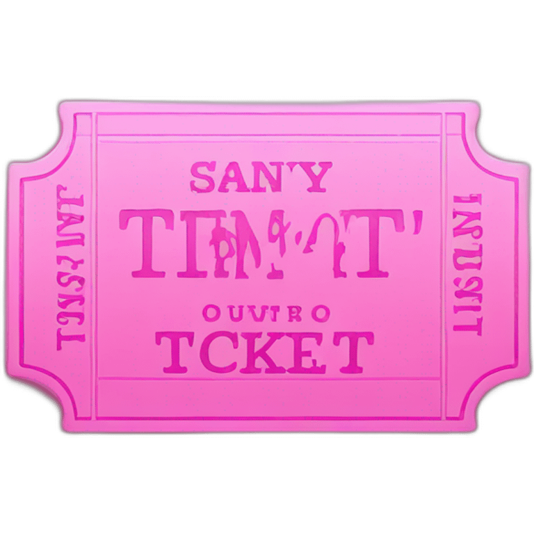 Pink ticket emoji