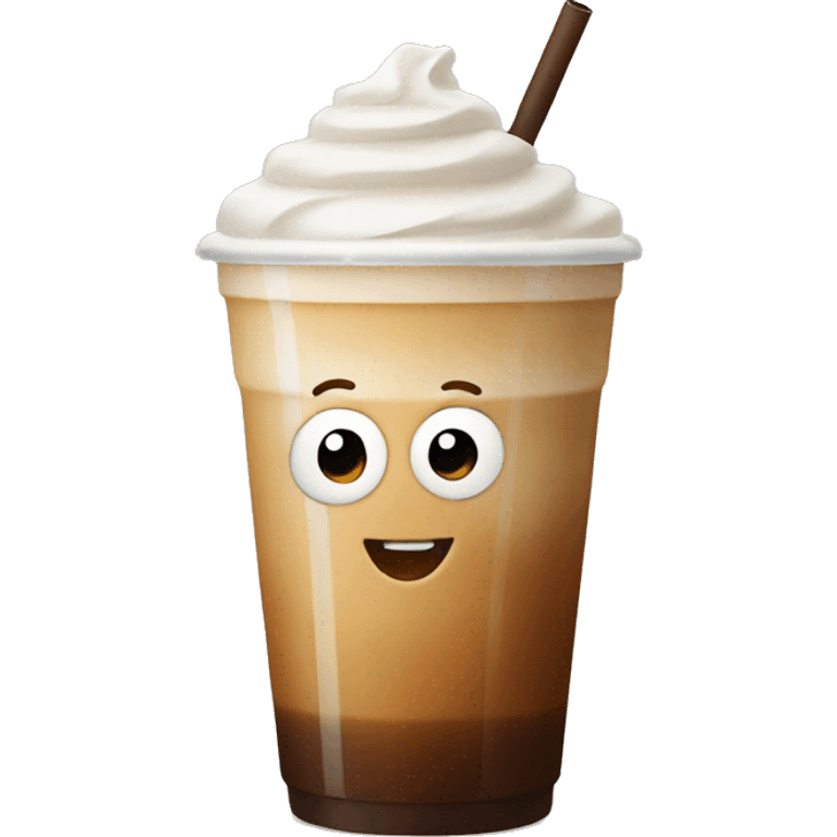 Iced latte emoji