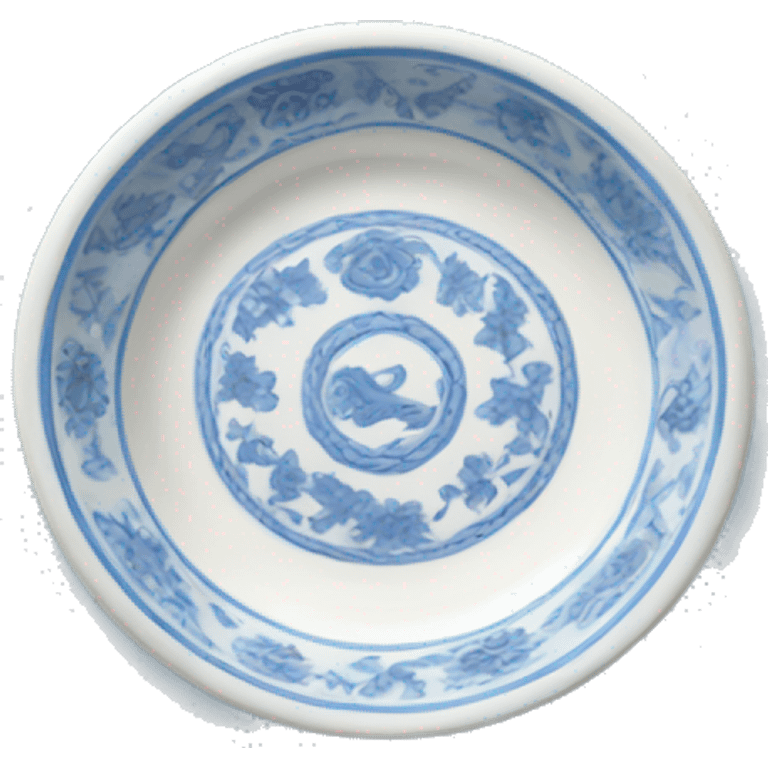 pastel blue china dish emoji