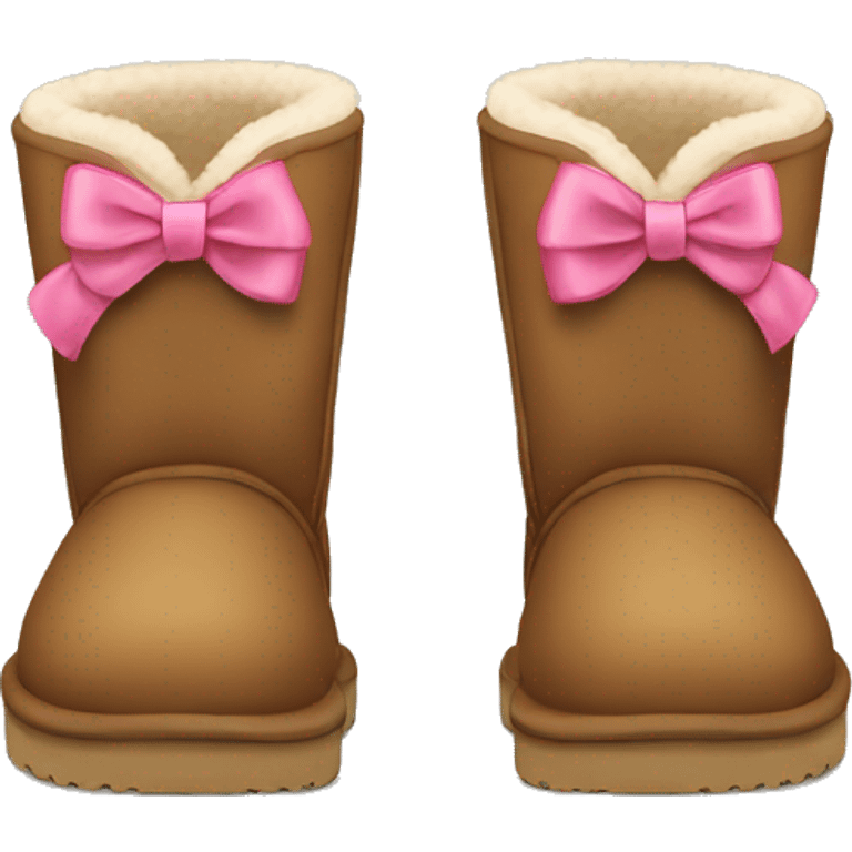 Uggs with bow emoji